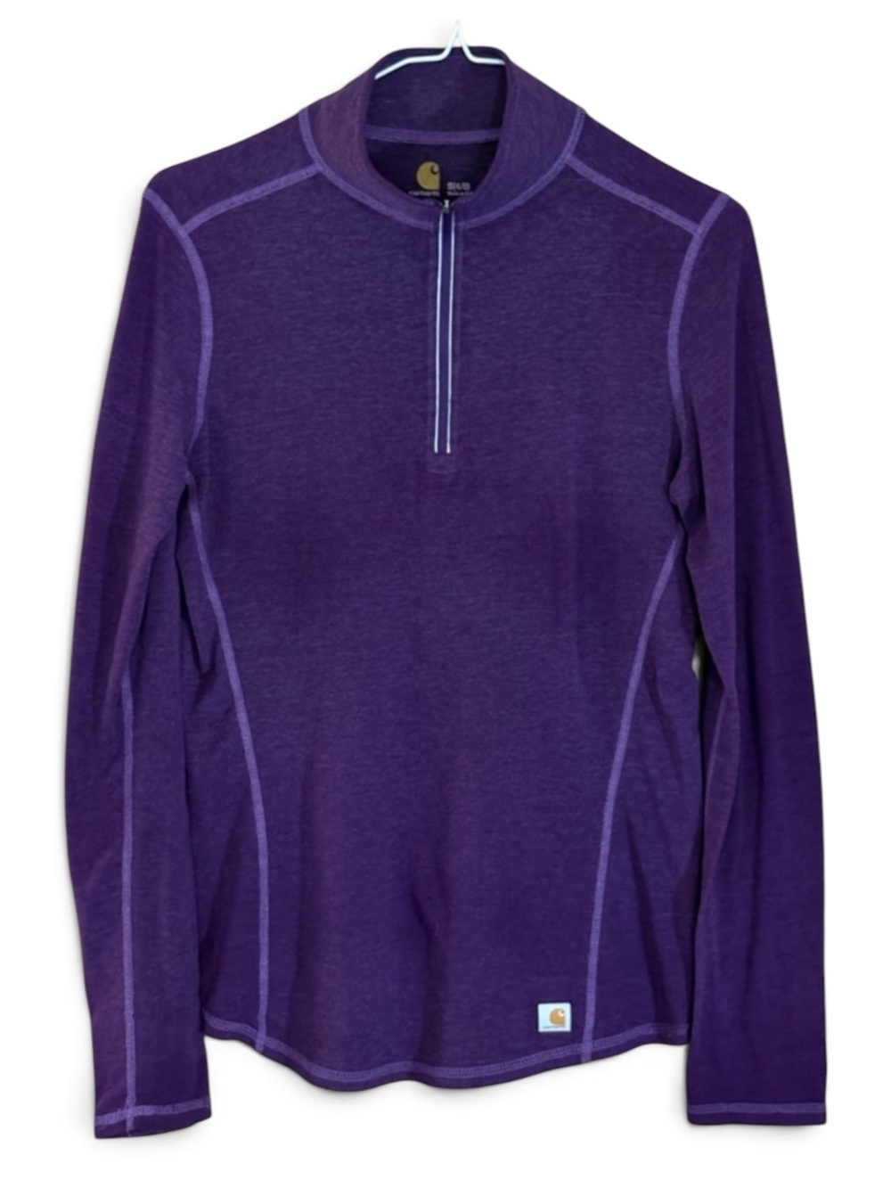 Carhartt Force Deep Purple 1/4 Zip Long Sleeve Performance Jacket